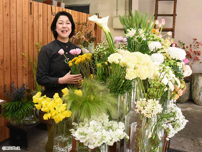 花屋ことの葉 井口尚子さんに聞く 花をすてきに飾るコツは Mgプレス