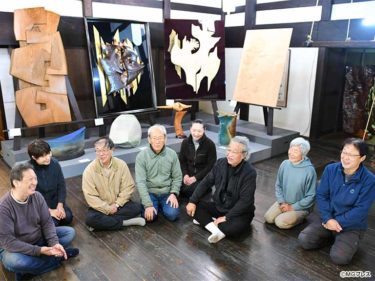 彫刻家・上條俊介作品を朝日美術館に寄贈 松本の仙石鐡也さん宅に保管