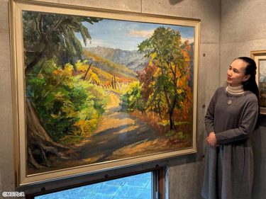 彫刻家・上條俊介作品を朝日美術館に寄贈 松本の仙石鐡也さん宅に保管